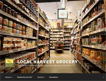 Tablet Screenshot of localharvestgrocery.com